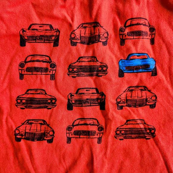 Hanna Andersson Kids Summer Transportation Tee Tangy Red Cars Size 5 | 110 cm - Picture 5 of 7